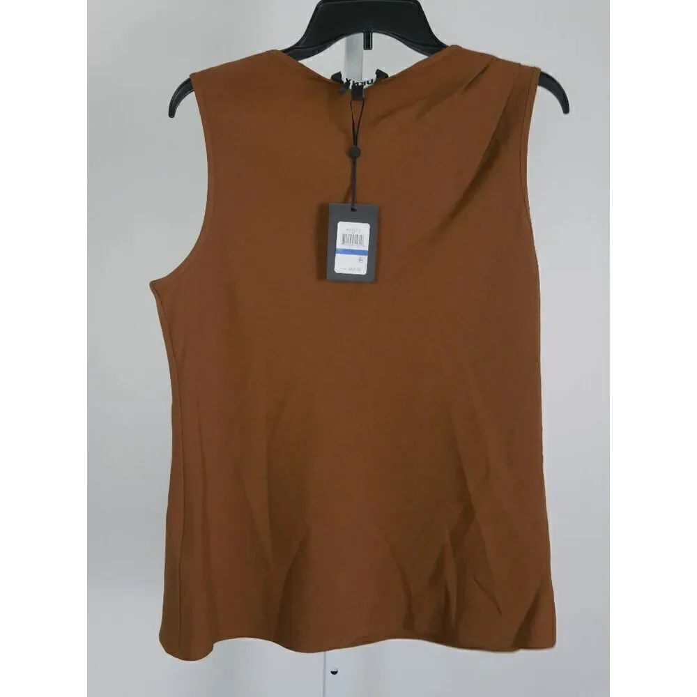 DKNY Women's Petites Mixed Media Casual Blouse PXL